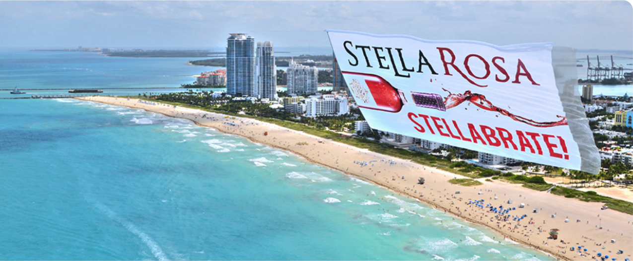 Stella Rosa Aerial Billboard Miami