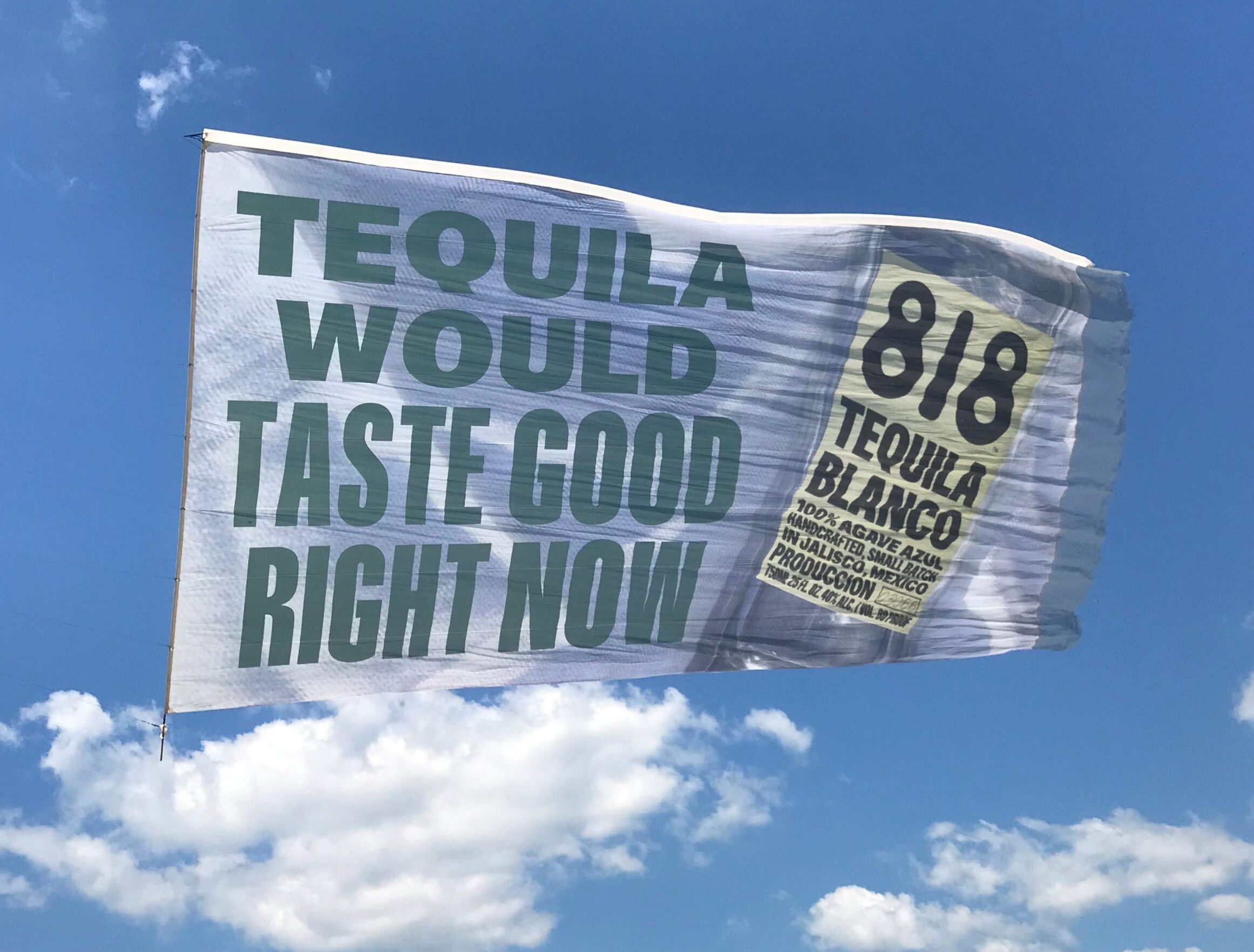 818 Tequila Aerial Billboard Hamptons