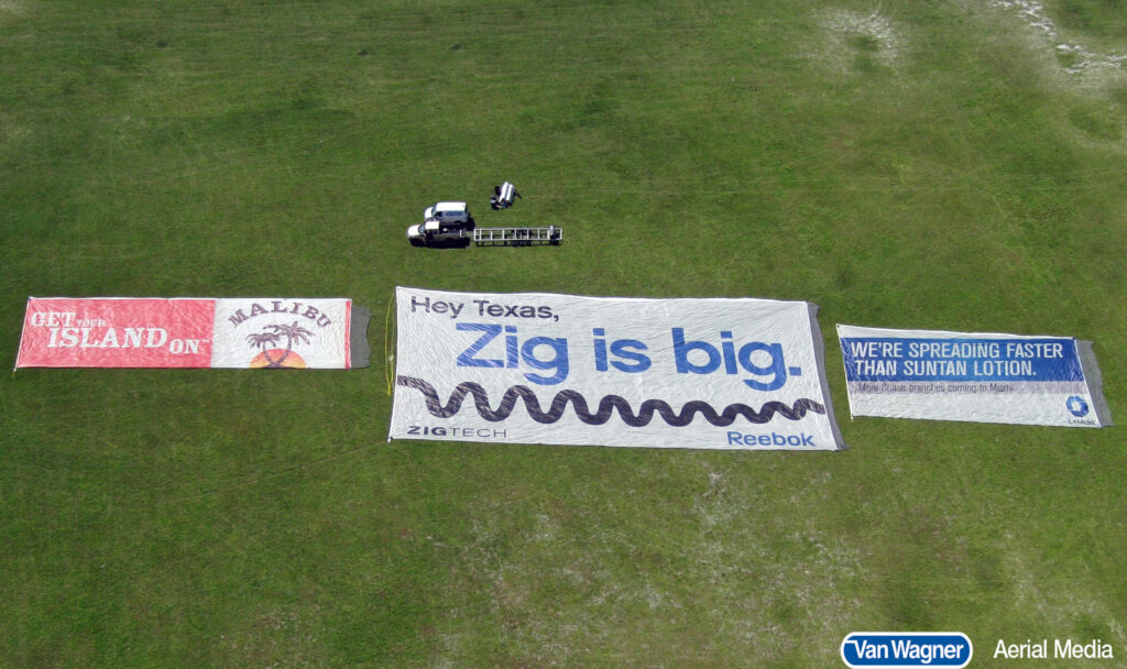 Aerial billboard size comparison