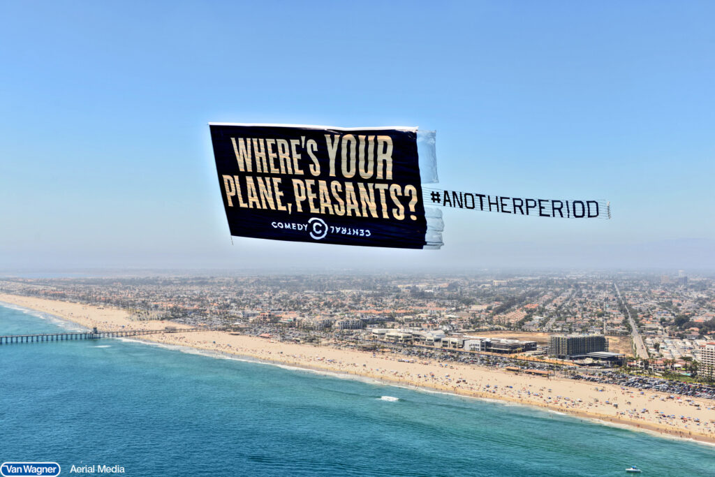 Comedy Central aerial billboard