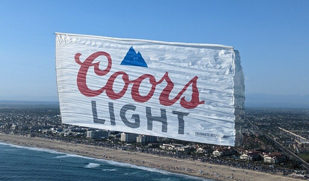 Coors Light Aerial Banner