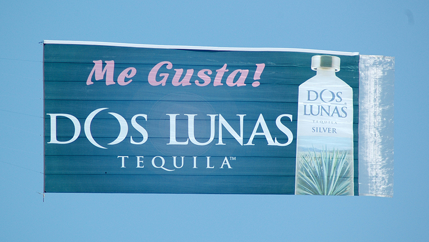 Dos Lunas Aerial Billboard
