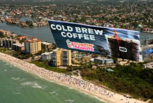 Dunkin Aerial Billboard