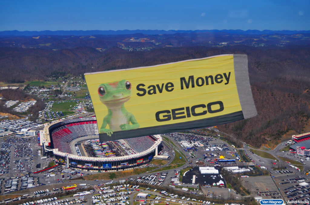 Geico aerial billboard