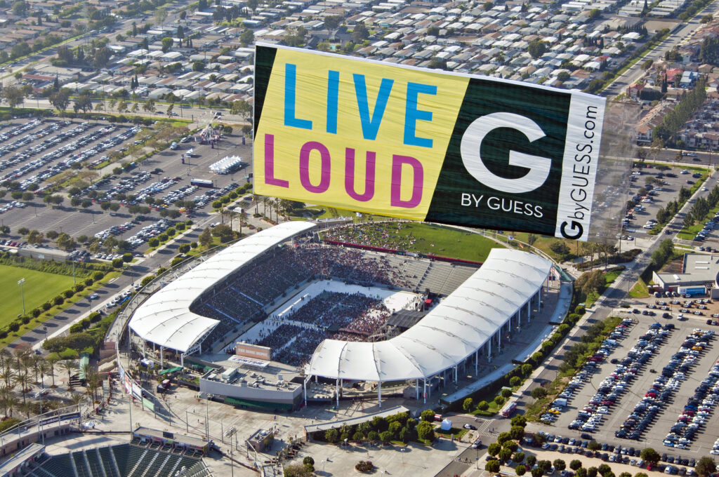 Guess Aerial Billboard over Stadium