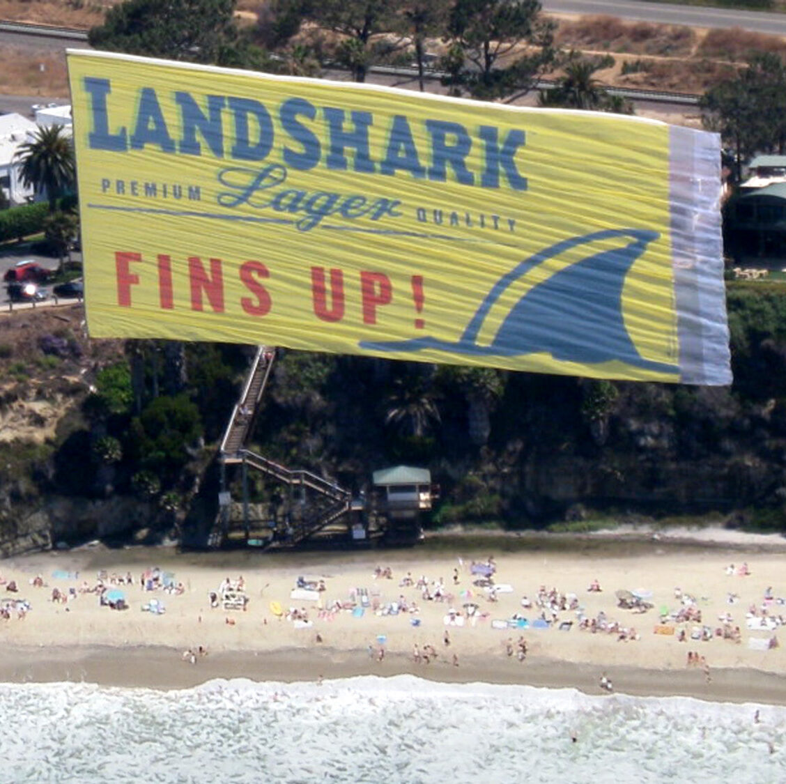 Land Shark Lager Aerial Advertising Billboard