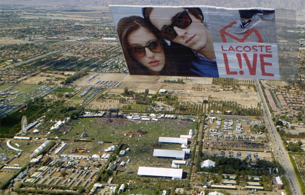 Lacoste Aerial Billboard