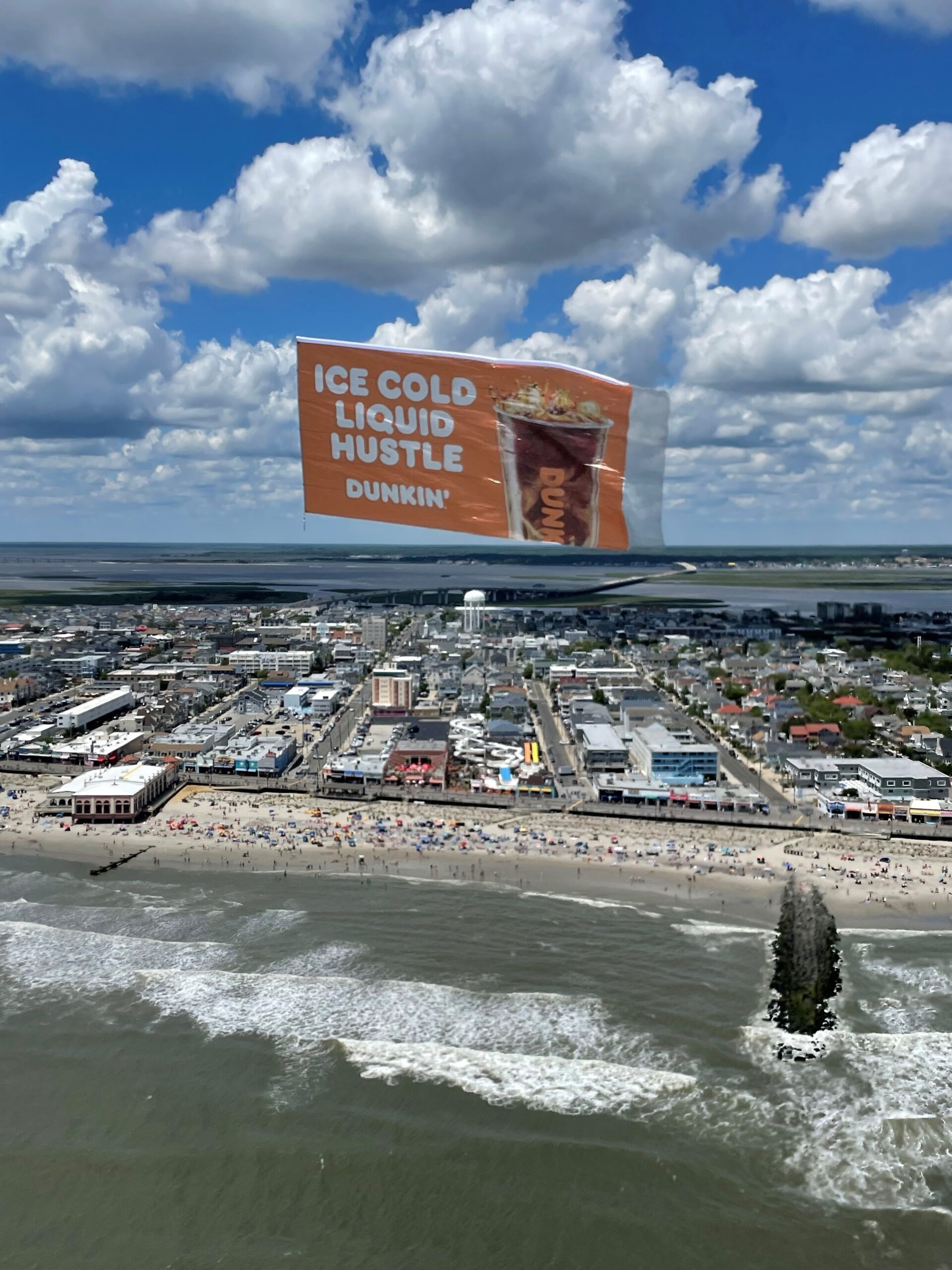 Dunkin aerial advertisement