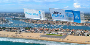 Drink Bliss Aerial Billboard Formation
