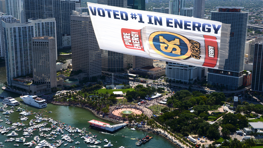 SK Energy Aerial Billboard Miami