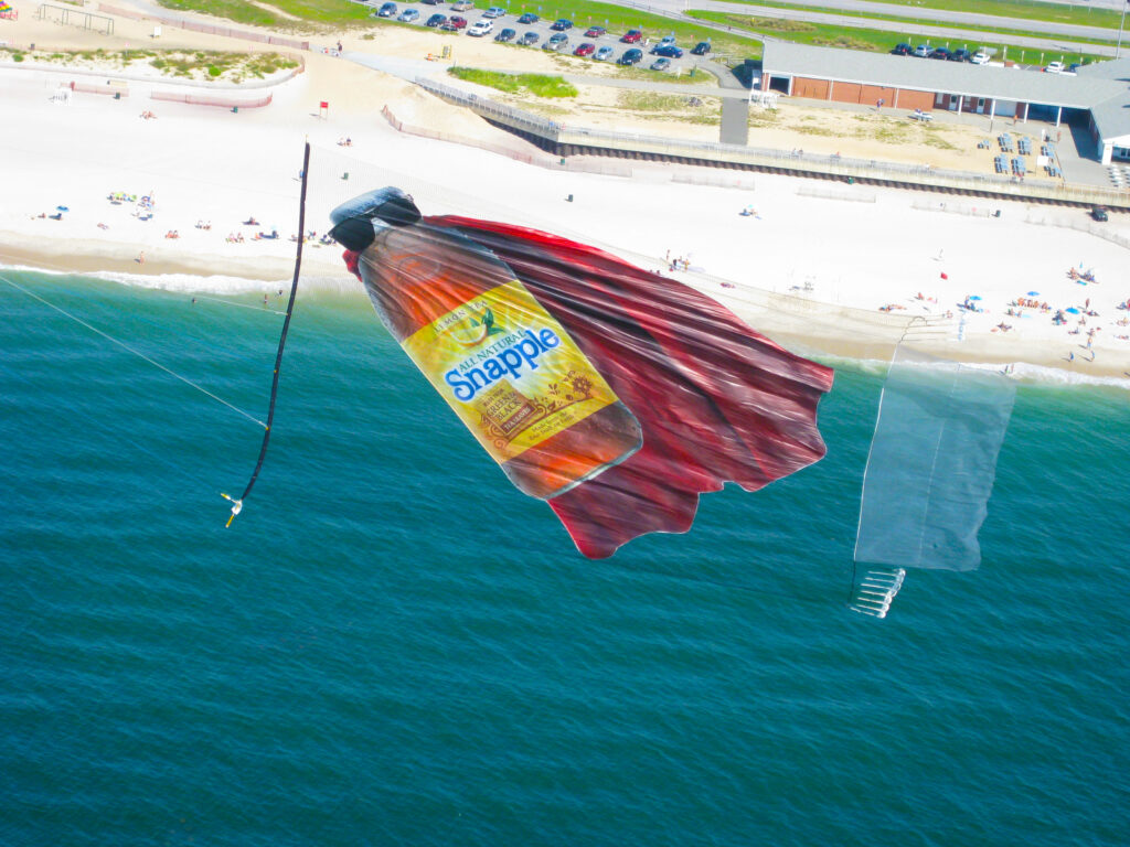 Snapple die cut aerial billboard