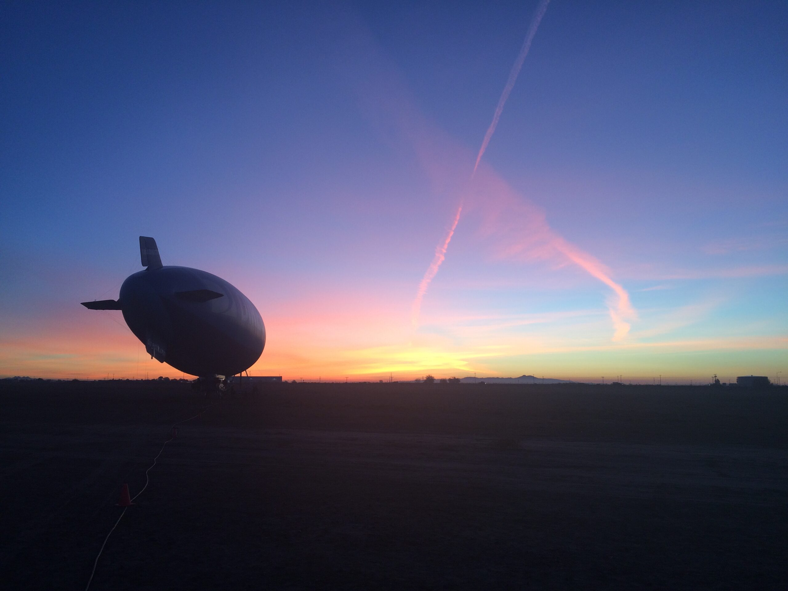 directv blimp sunset