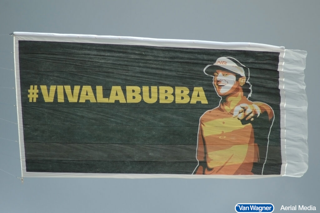 Viva La Bubba aerial billboard