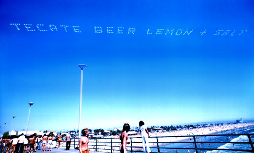 Tecate Beer Skytyping