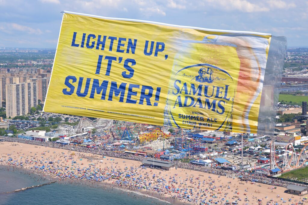 Sam Adams Aerial Billboard