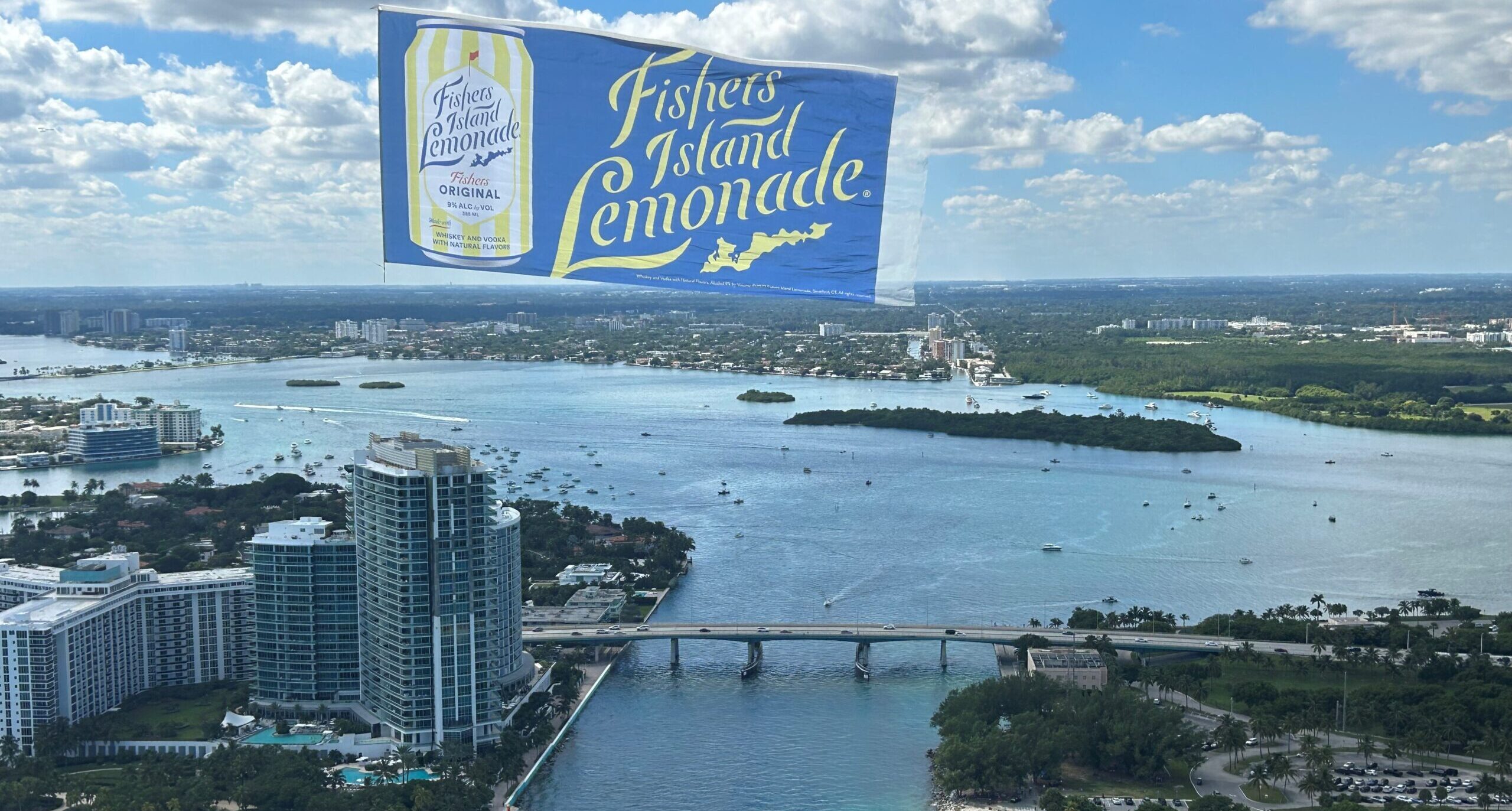 Fisher Island Aerial Billboard