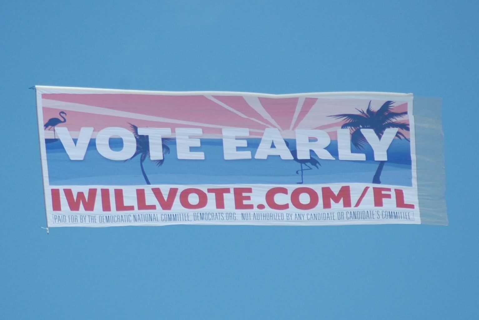 Vote Early Florida Aerial Billboard